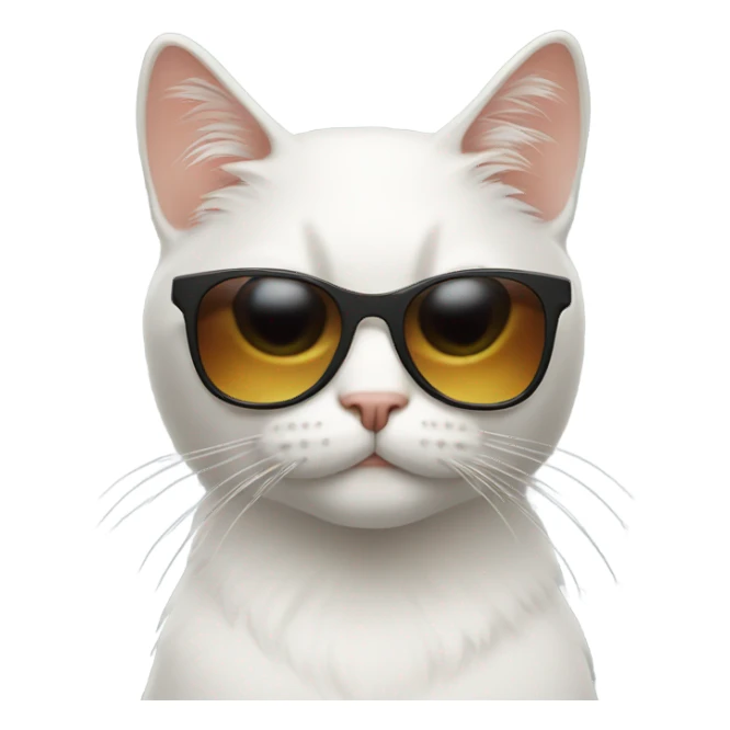 Cat with sunglasses sticker