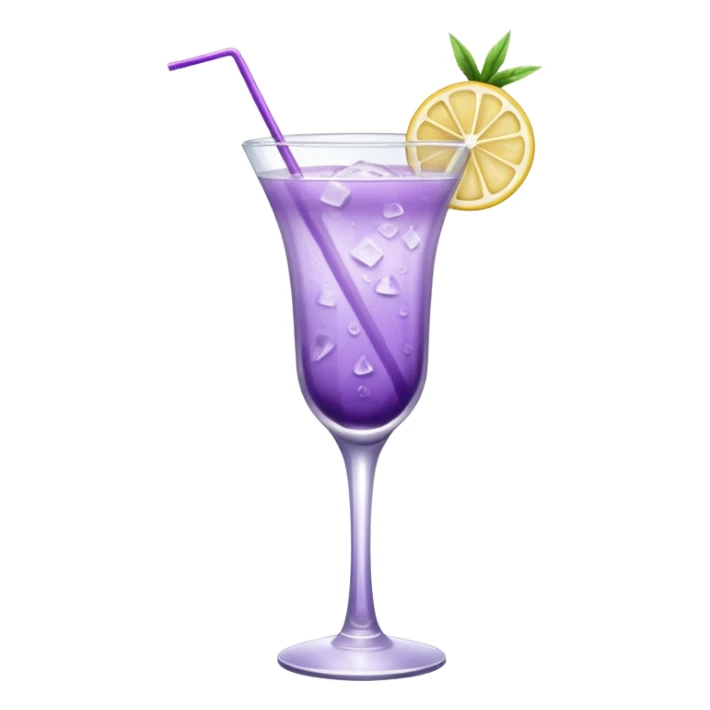 Cocktail light purple with high glass sticker