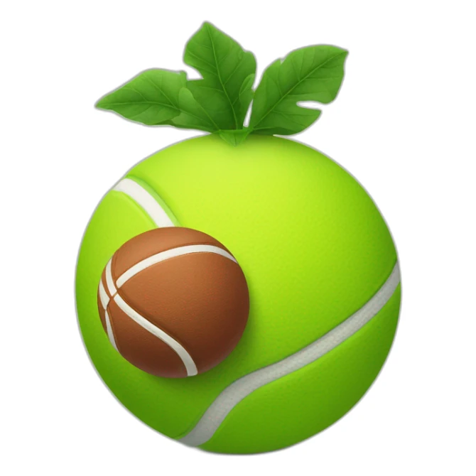 A gigante wustrell with two tennis ball sticker