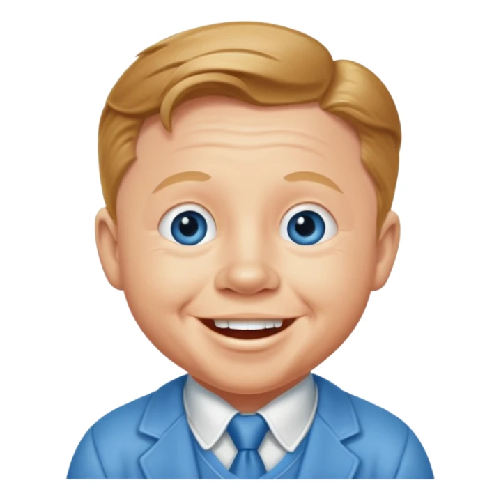 Mickey Rooney with blue eyes sticker