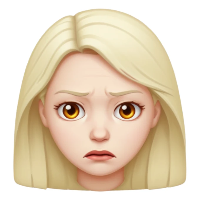 woman both sad and angry sticker