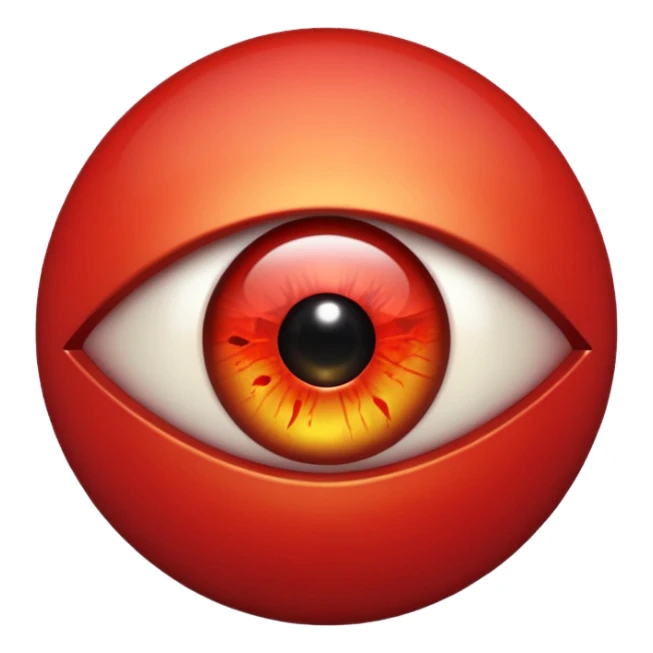 Angry Only single eye no flesh sticker