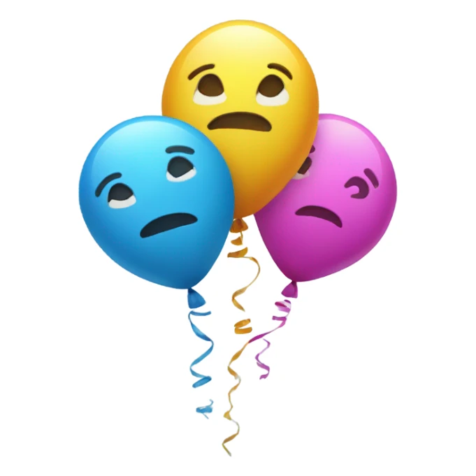 Baloon number of 3 sticker