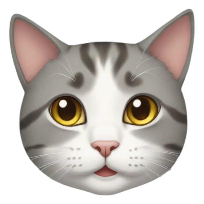 Cat in anime sticker