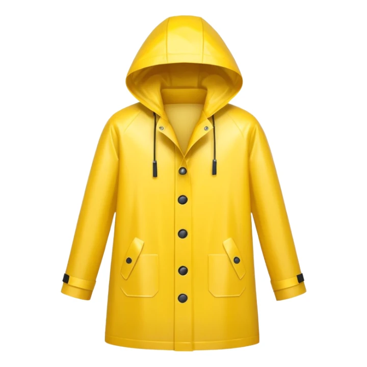 yellow raincoat, just rain coat, negative character. sticker