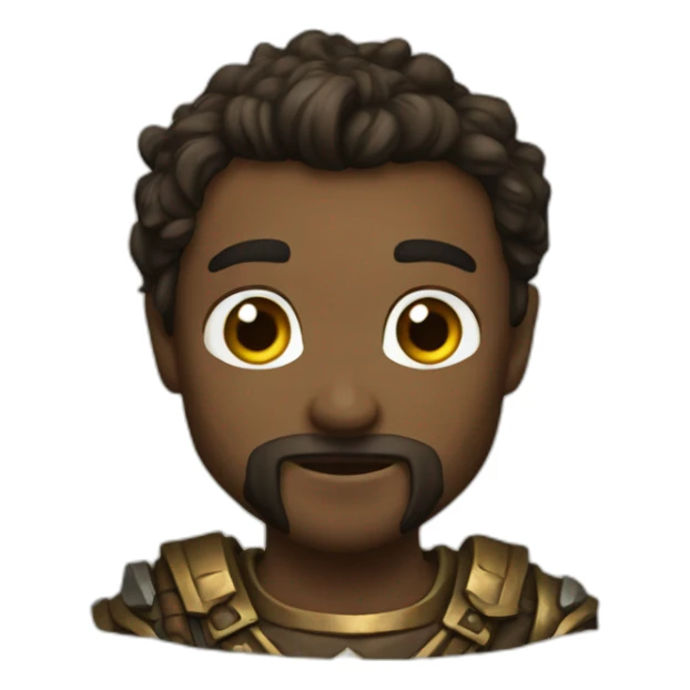 Heroic fantasy world sticker