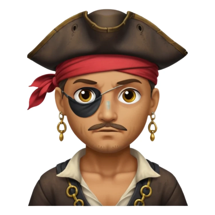 Caricatura un pirata sticker