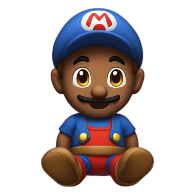 Mario as a little baby sticker