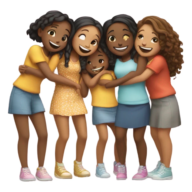 Girls bestie sticker