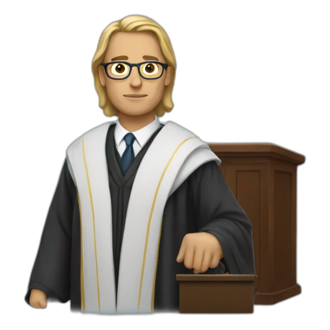 lawyer Wearing a robe sticker