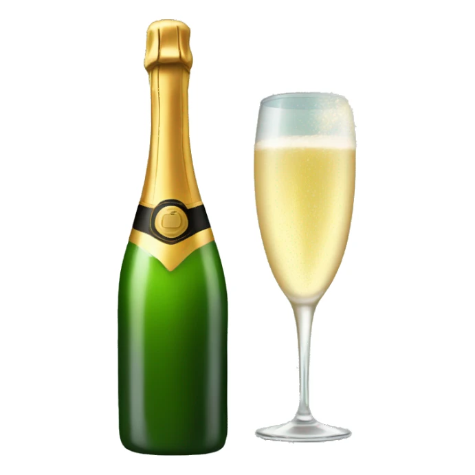 Jet champagne new years 2025 sticker