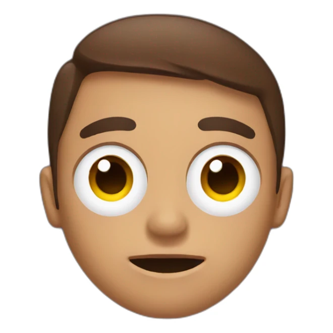 face with slack logo on eyes sticker