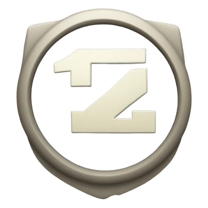 an emblem with the number 1 sticker