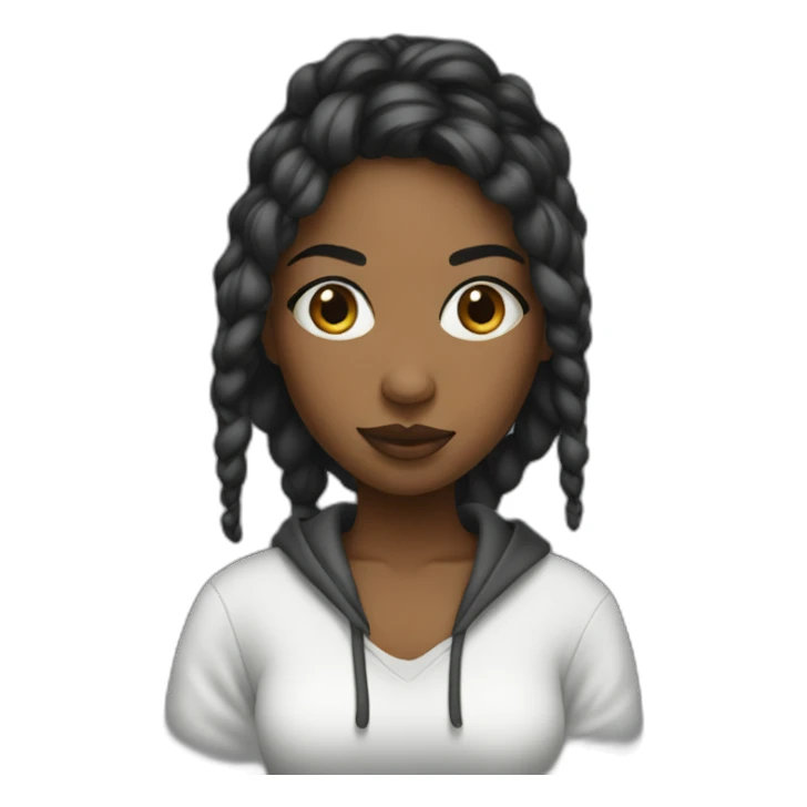 hip hop girl sticker