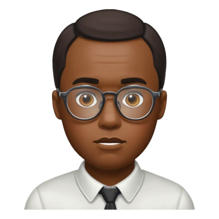 diddy with glasses but white sticker