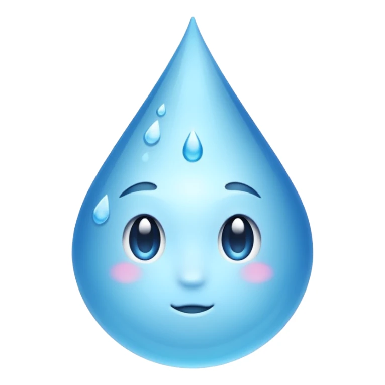 a drop of water sticker