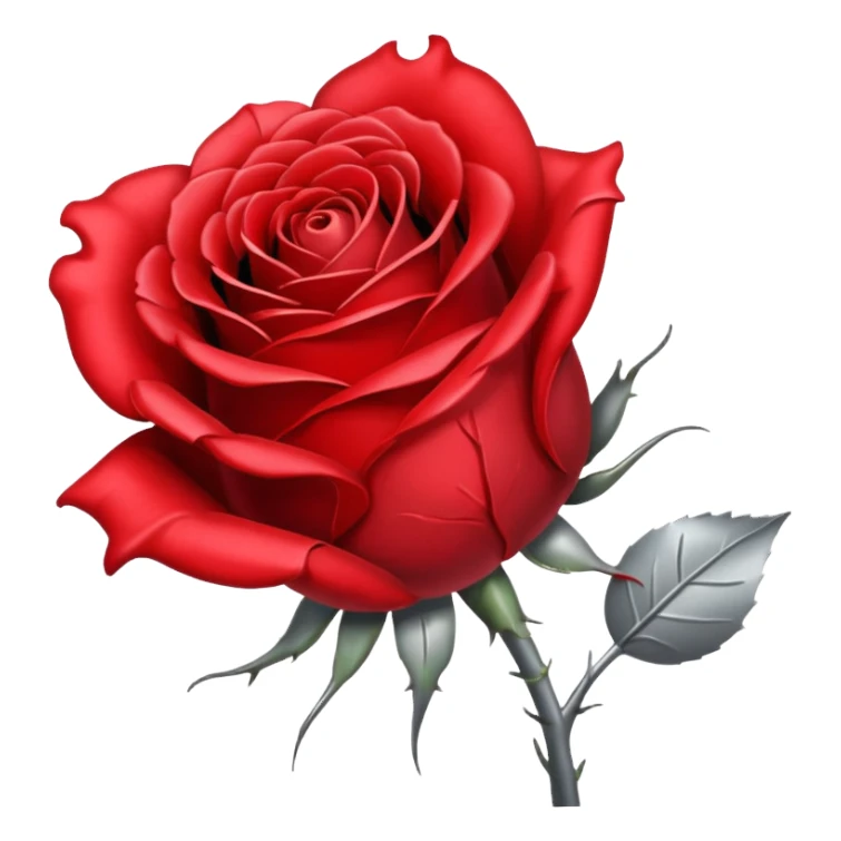 wilted rose with broken heart overlayed  sticker