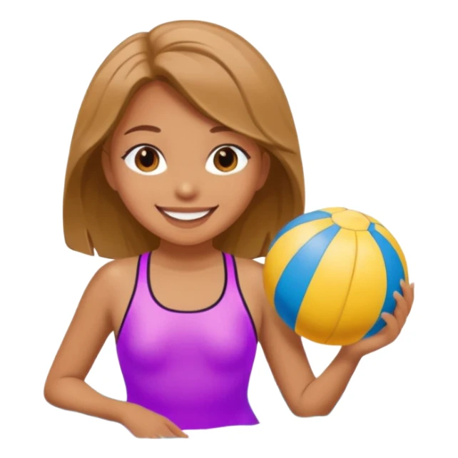 A girl in swimsuit sticker