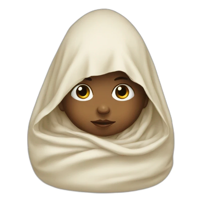 Baby in a shroud sticker