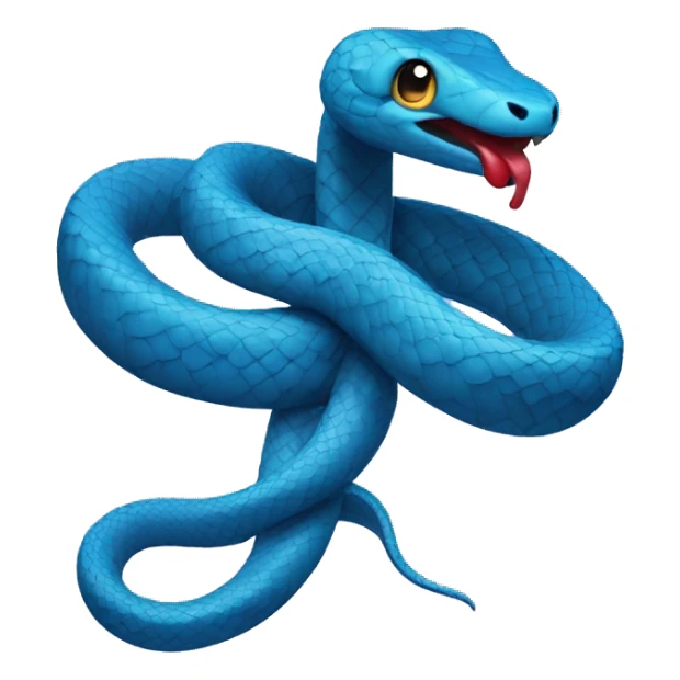 blue Snake couple in love sticker