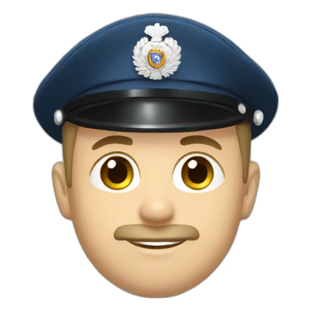 Russian police officer sticker