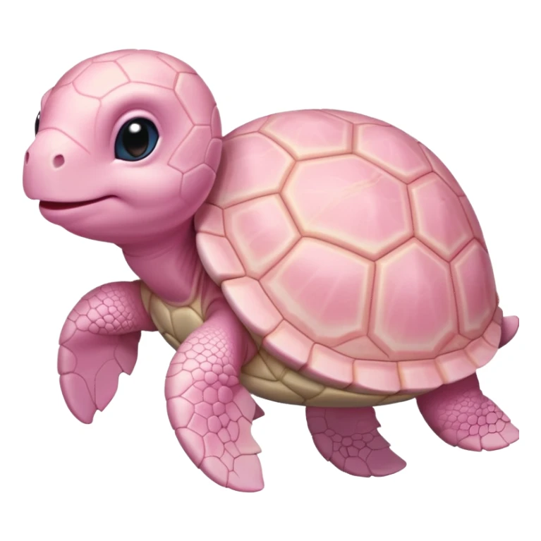 pastel pink baby turtle sticker