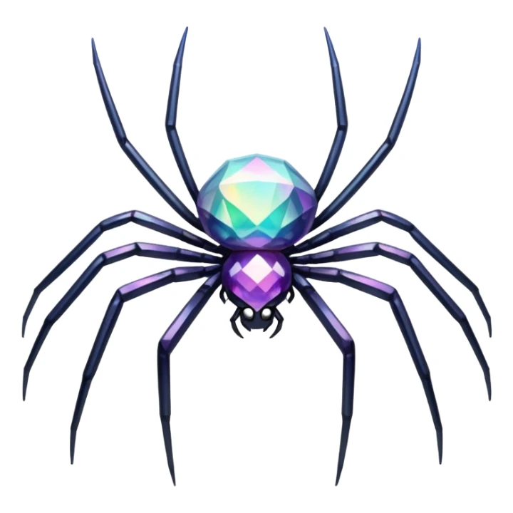 Crystal spider sticker