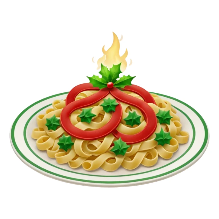 Christmas pasta sticker