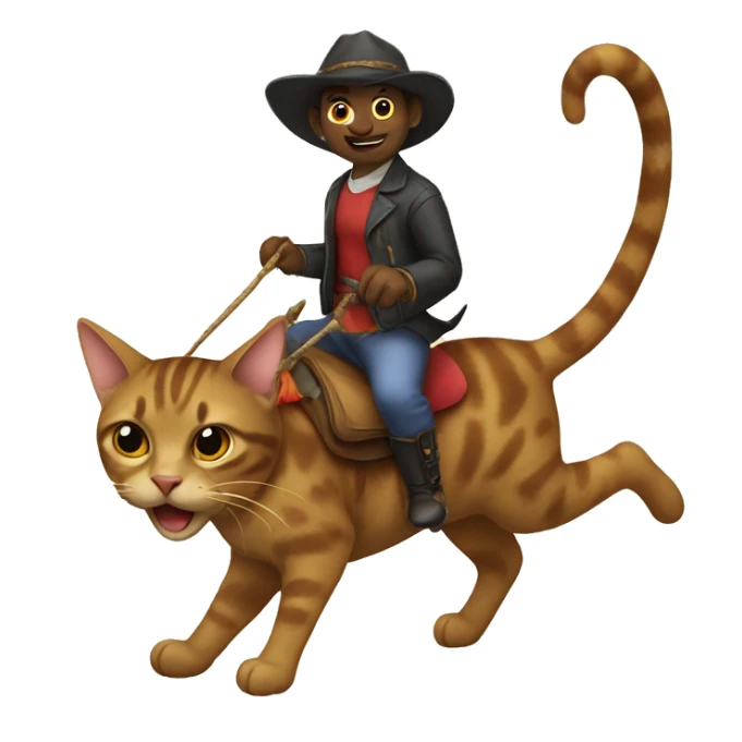 Capiparra riding a cat sticker