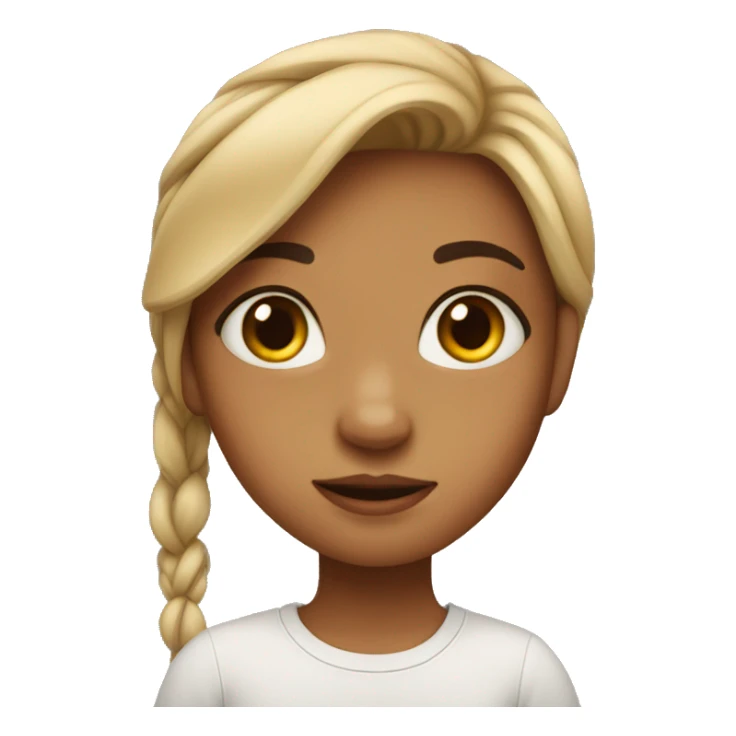 Girl with scar sticker