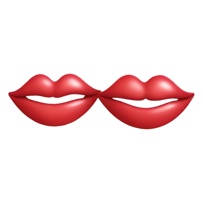 Making out emoji sticker