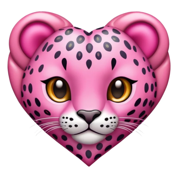 Corazón leopardo Rosa con las manchas Rosa’s sticker