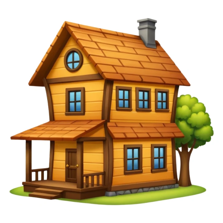 big wood house sticker