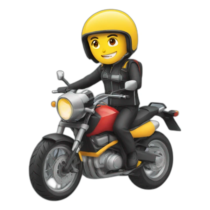 Moto en y sticker