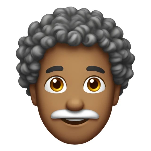 Curly santa  sticker