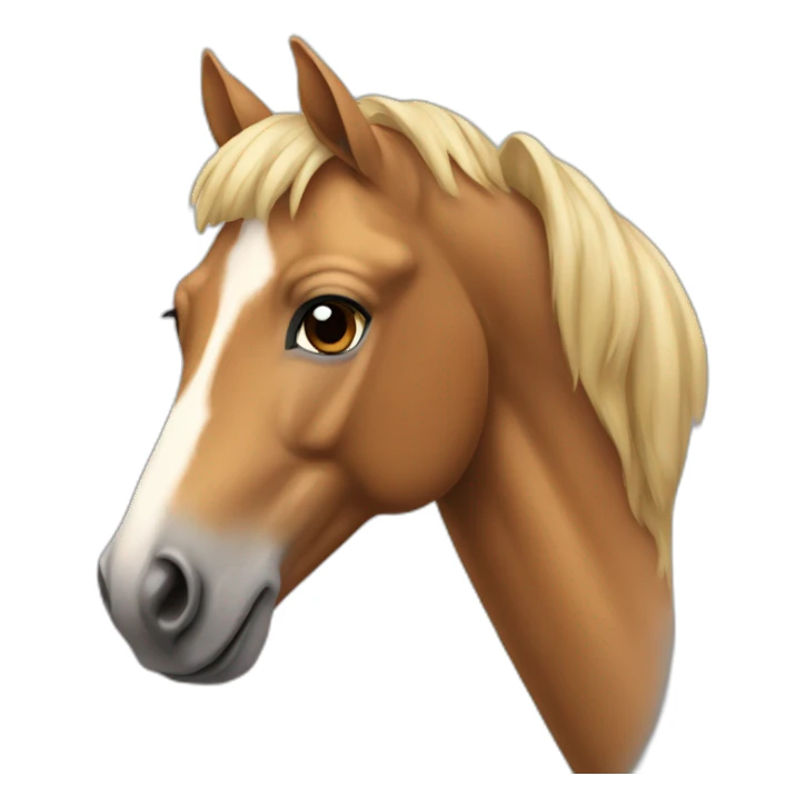 tan horse sticker