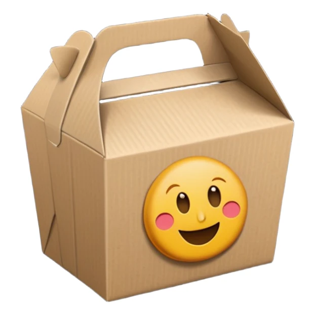 Takeaway Food Box black  sticker