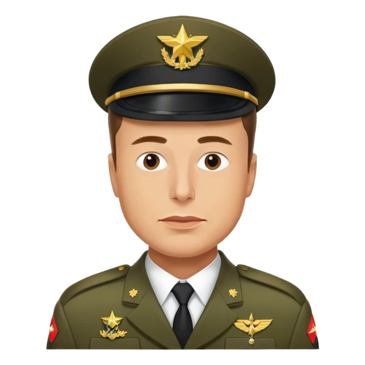 un soldat elon musk sticker