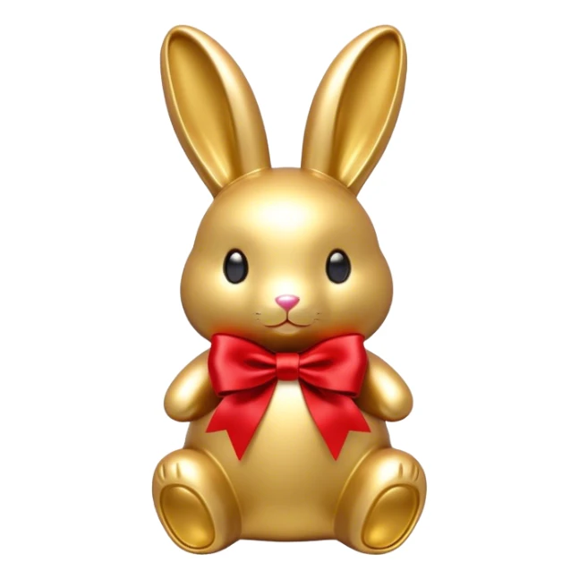 Lindt goldbunny with red ribbon sticker