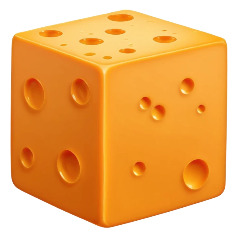 1 square sheet of cheddar cheese sticker