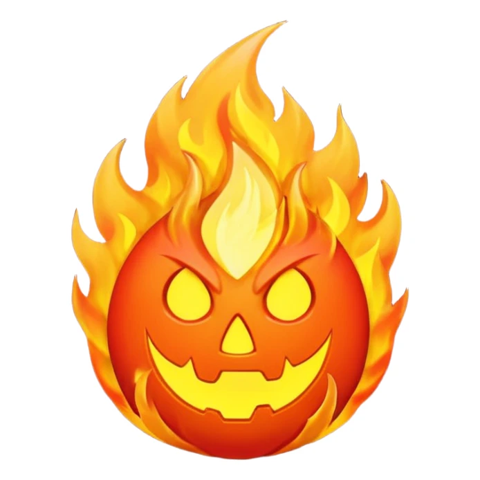ancient symbol of fire wrath sticker