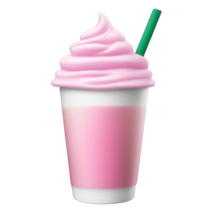 starbucks cup pink drink with cold foam sticker