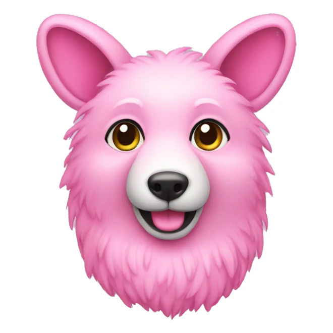 pink animal sticker
