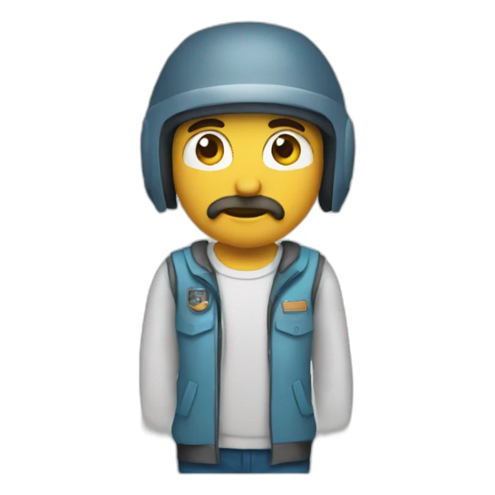 chopper en humain sticker