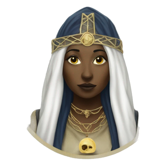 Waite Priestess tarot card  sticker