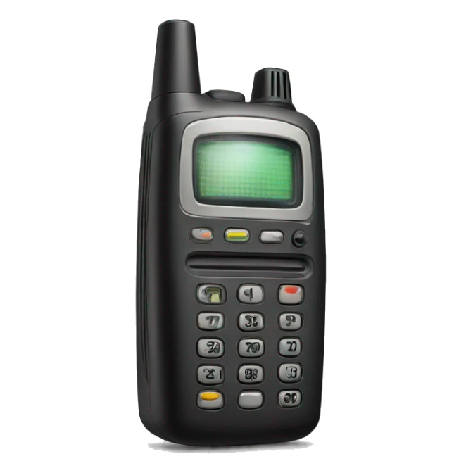 old school walkie talkie sticker