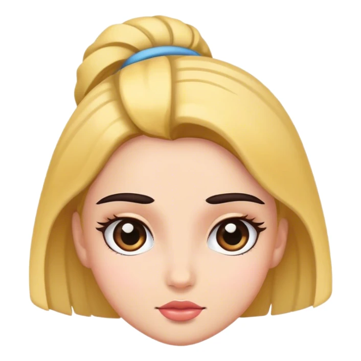 Eyebrow raise girl sticker