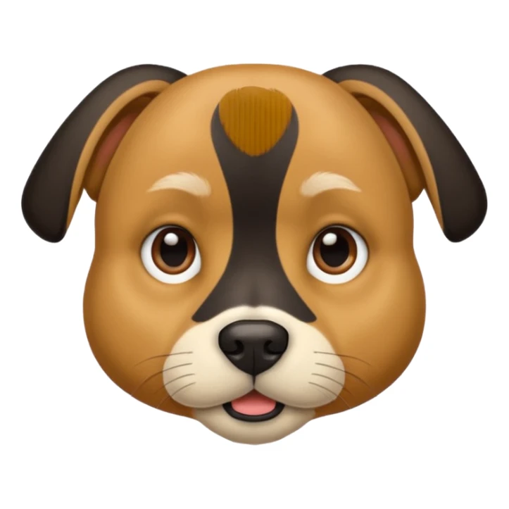  black mustached dog sticker