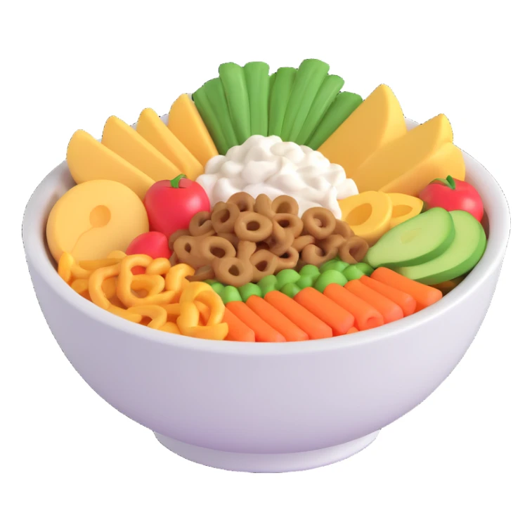 bowl of food sticker