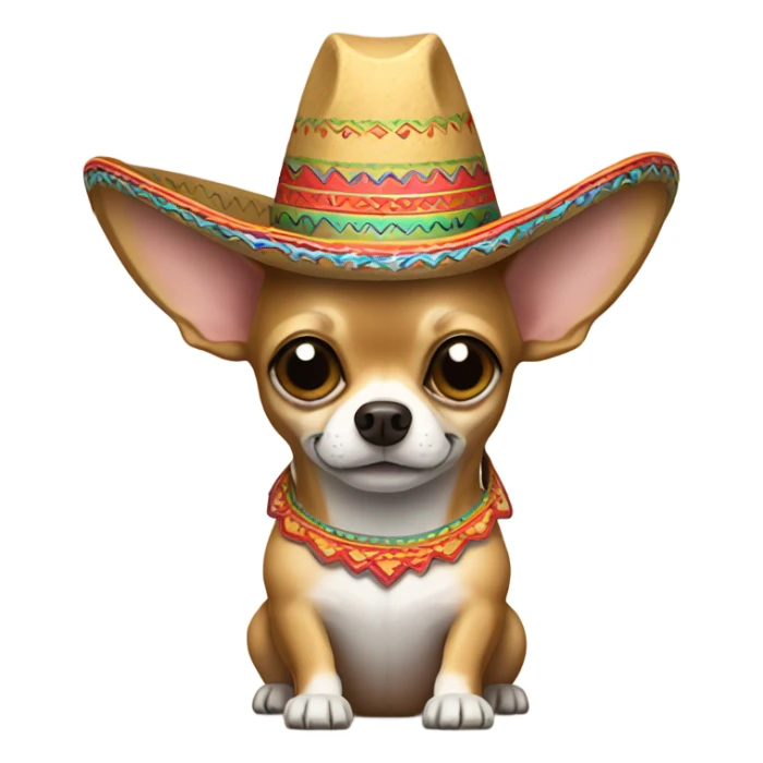 chihuahua with sombrero sticker
